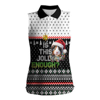 Christmas Is It Jolly Enough Guinea Pig Women Sleeveless Polo Shirt Xmas Holiday Patterns - Wonder Print Shop