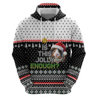 Christmas Is It Jolly Enough Guinea Pig Zip Hoodie Xmas Holiday Patterns - Wonder Print Shop