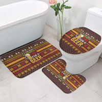 Christmas Its The Most Wonderful Time For A Beer Bathroom Set Xmas Holiday Patterns - Wonder Print Shop