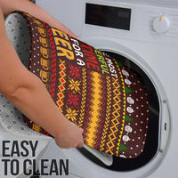 Christmas Its The Most Wonderful Time For A Beer Bathroom Set Xmas Holiday Patterns - Wonder Print Shop