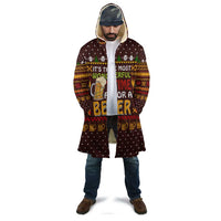 Christmas Its The Most Wonderful Time For A Beer Cloak Xmas Holiday Patterns - Wonder Print Shop