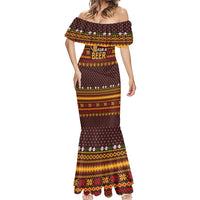 Christmas Its The Most Wonderful Time For A Beer Mermaid Dress Xmas Holiday Patterns - Wonder Print Shop