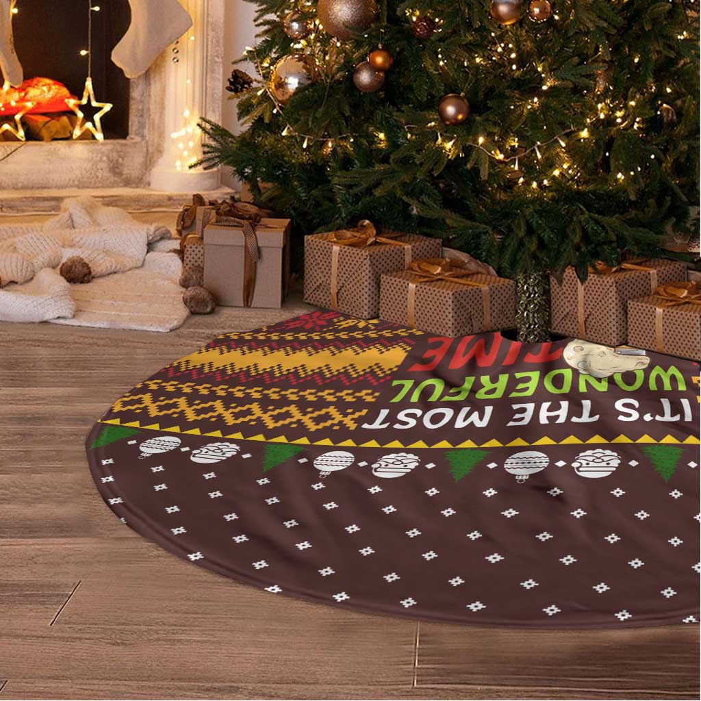 Christmas Its The Most Wonderful Time For A Beer Tree Skirt Xmas Holiday Patterns - Wonder Print Shop