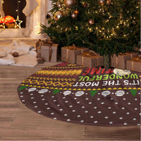 Christmas Its The Most Wonderful Time For A Beer Tree Skirt Xmas Holiday Patterns - Wonder Print Shop