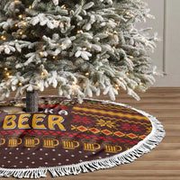 Christmas Its The Most Wonderful Time For A Beer Tree Skirt Xmas Holiday Patterns - Wonder Print Shop