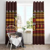 Christmas Its The Most Wonderful Time For A Beer Window Curtain Xmas Holiday Patterns - Wonder Print Shop