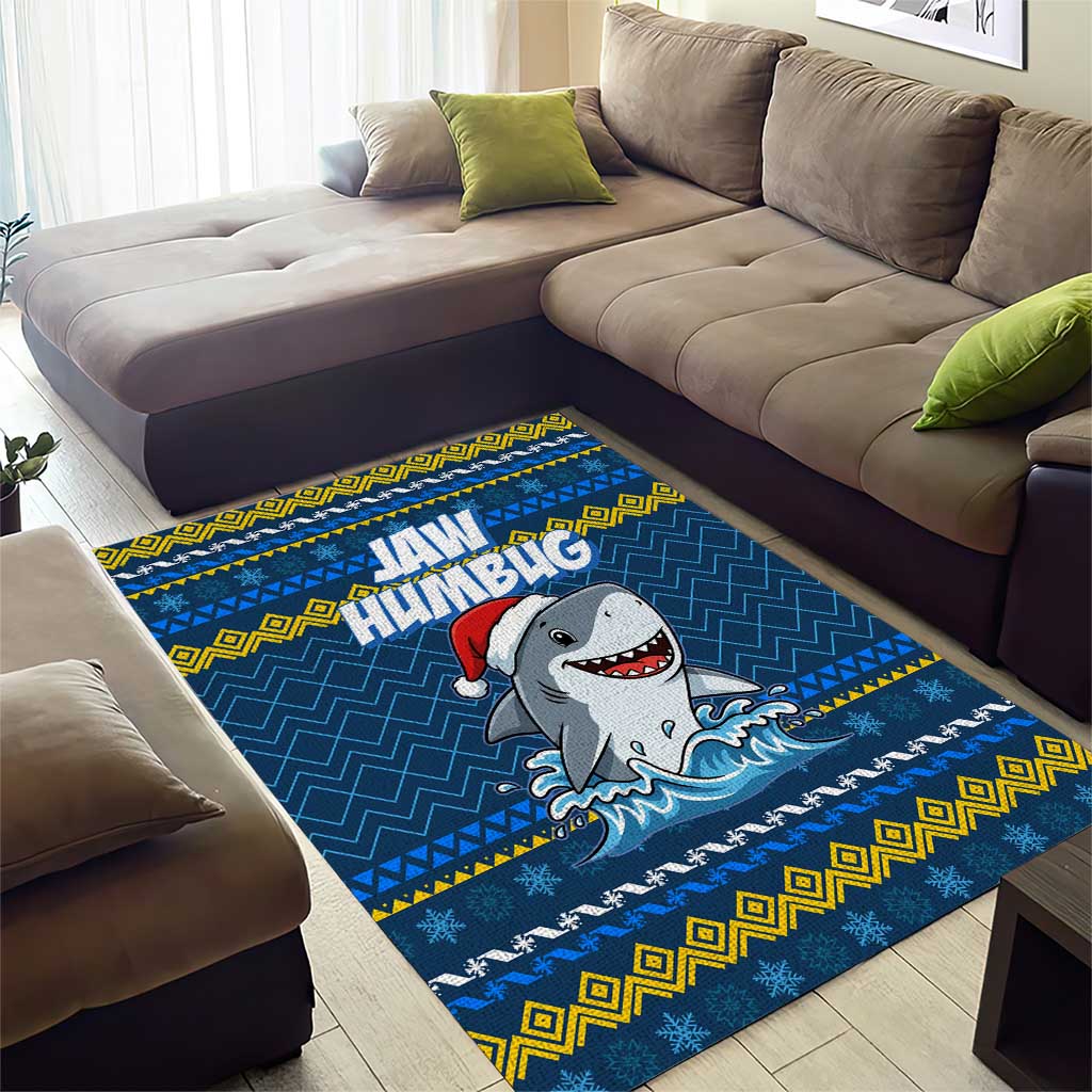Christmas Jaw Humbug Area Rug Xmas Holiday Patterns - Wonder Print Shop