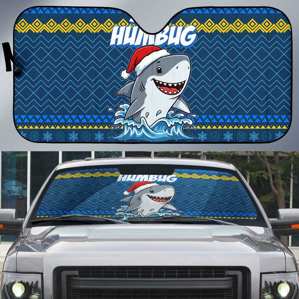 Christmas Jaw Humbug Auto Sun Shade Xmas Holiday Patterns - Wonder Print Shop