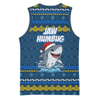 Christmas Jaw Humbug Basketball Jersey Xmas Holiday Patterns - Wonder Print Shop