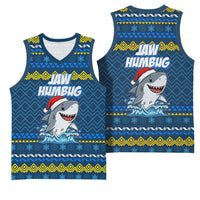 Christmas Jaw Humbug Basketball Jersey Xmas Holiday Patterns - Wonder Print Shop