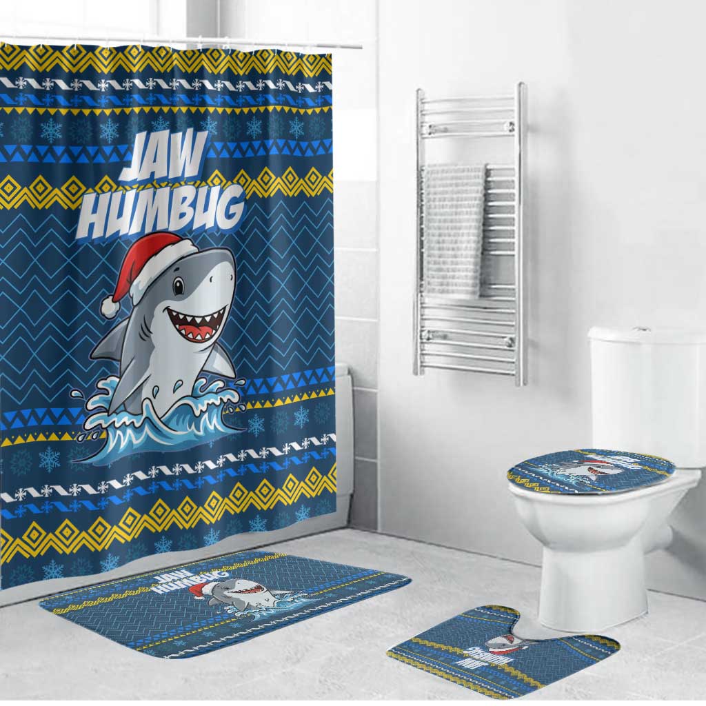 Christmas Jaw Humbug Bathroom Set Xmas Holiday Patterns - Wonder Print Shop