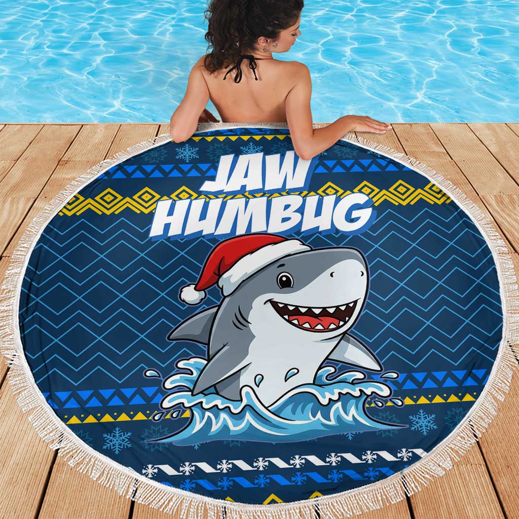 Christmas Jaw Humbug Beach Blanket Xmas Holiday Patterns - Wonder Print Shop