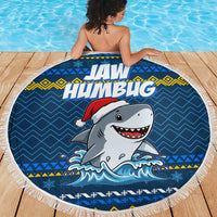 Christmas Jaw Humbug Beach Blanket Xmas Holiday Patterns - Wonder Print Shop