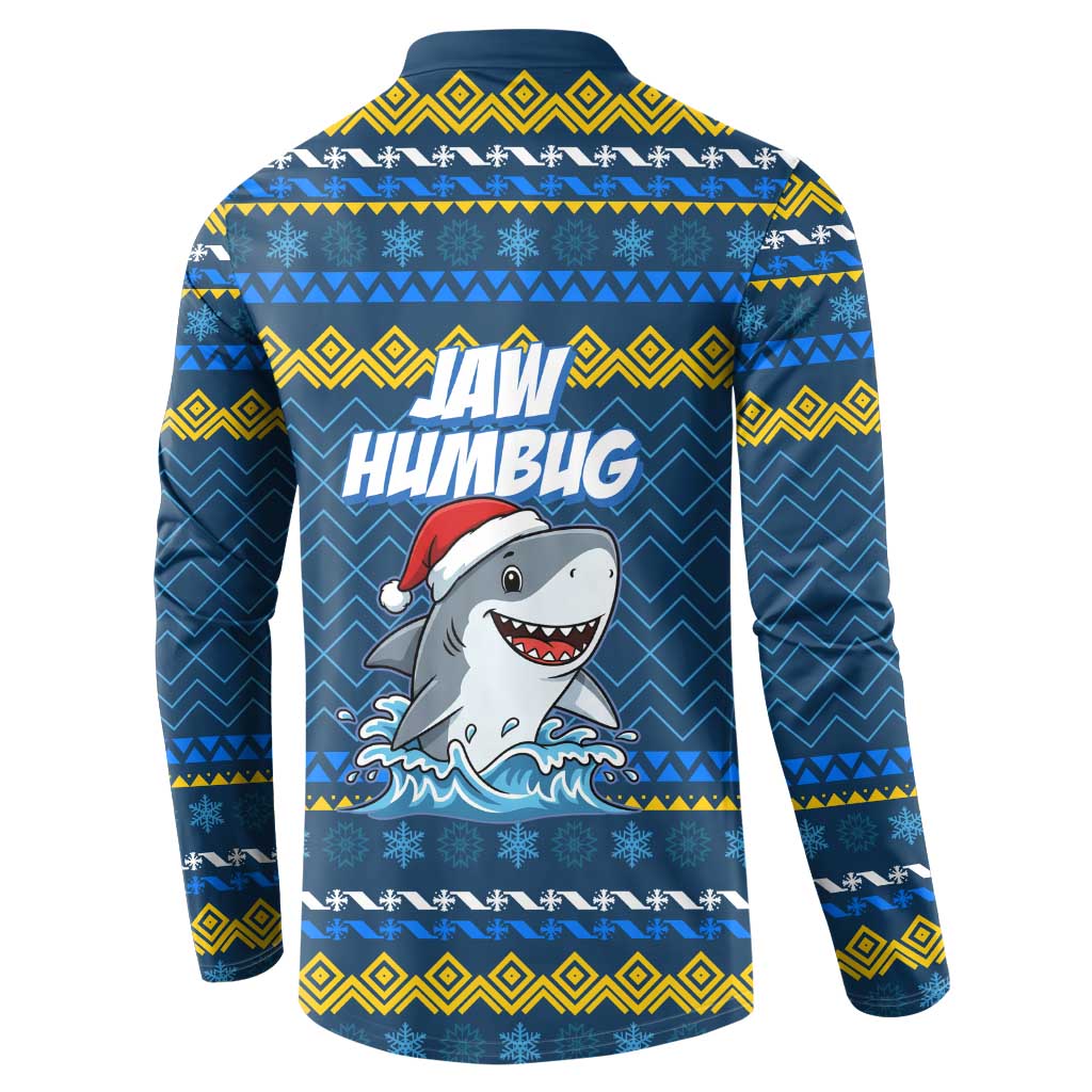 Christmas Jaw Humbug Button Sweatshirt Xmas Holiday Patterns - Wonder Print Shop
