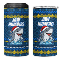 Christmas Jaw Humbug 4 in 1 Can Cooler Tumbler Xmas Holiday Patterns - Wonder Print Shop