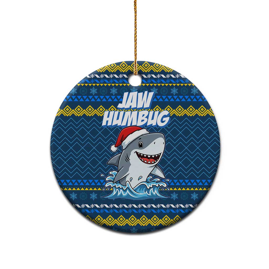 Christmas Jaw Humbug Ceramic Ornament Xmas Holiday Patterns - Wonder Print Shop