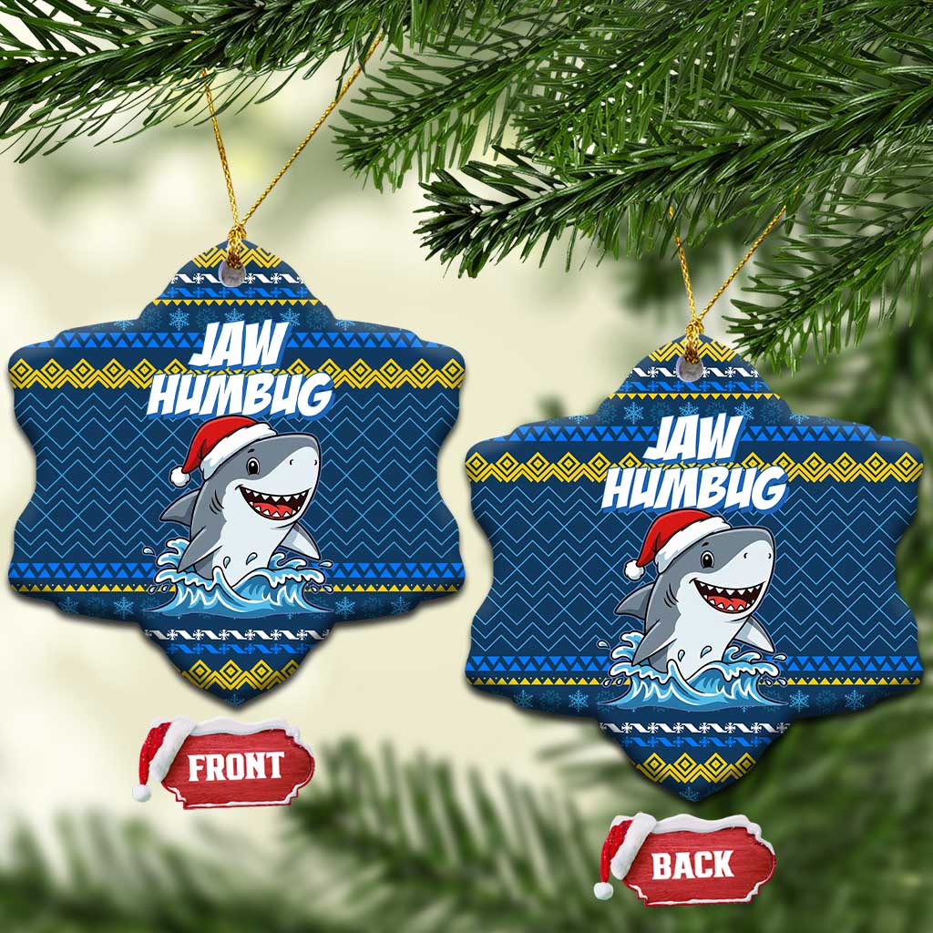 Christmas Jaw Humbug Ceramic Ornament Xmas Holiday Patterns - Wonder Print Shop