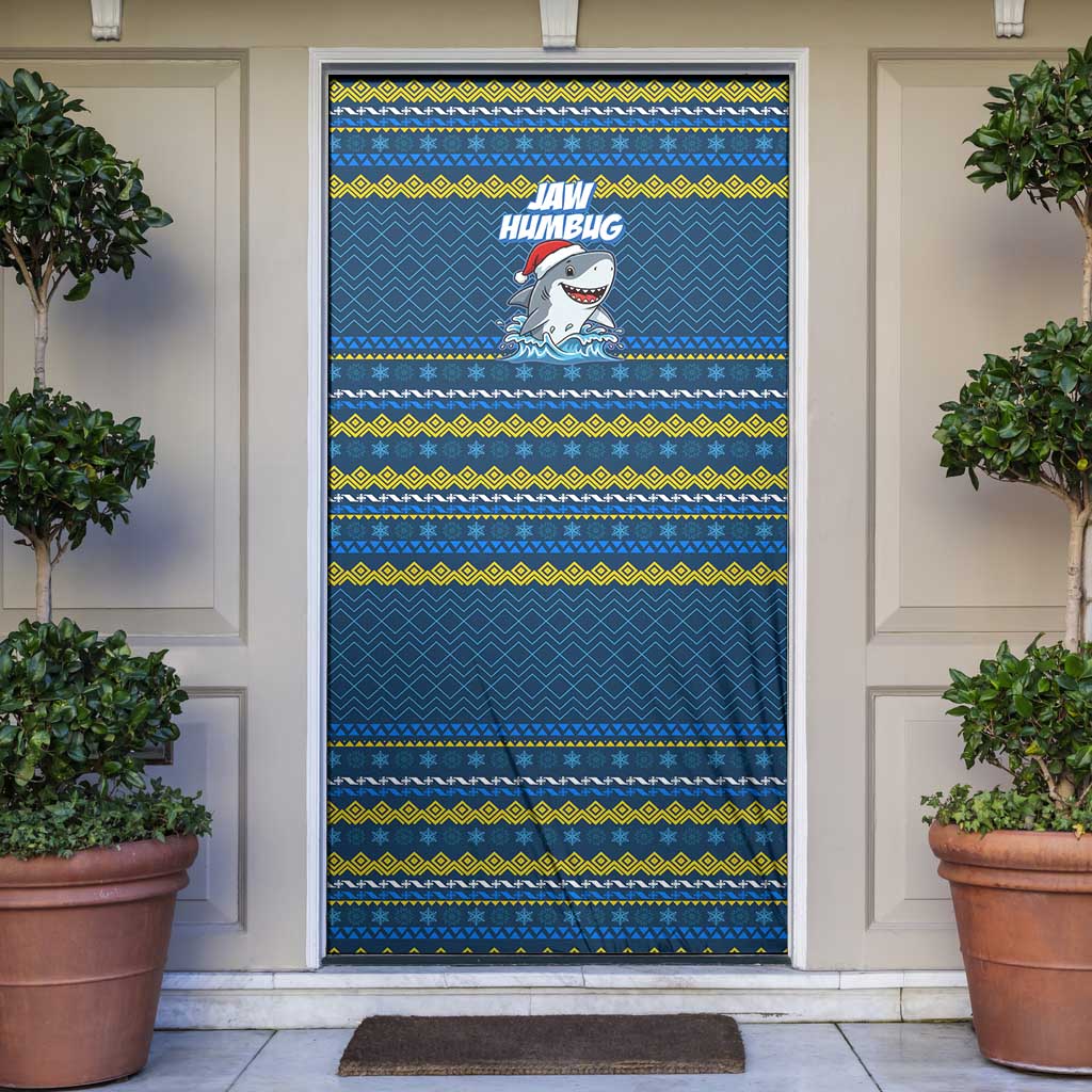 Christmas Jaw Humbug Door Cover Xmas Holiday Patterns - Wonder Print Shop