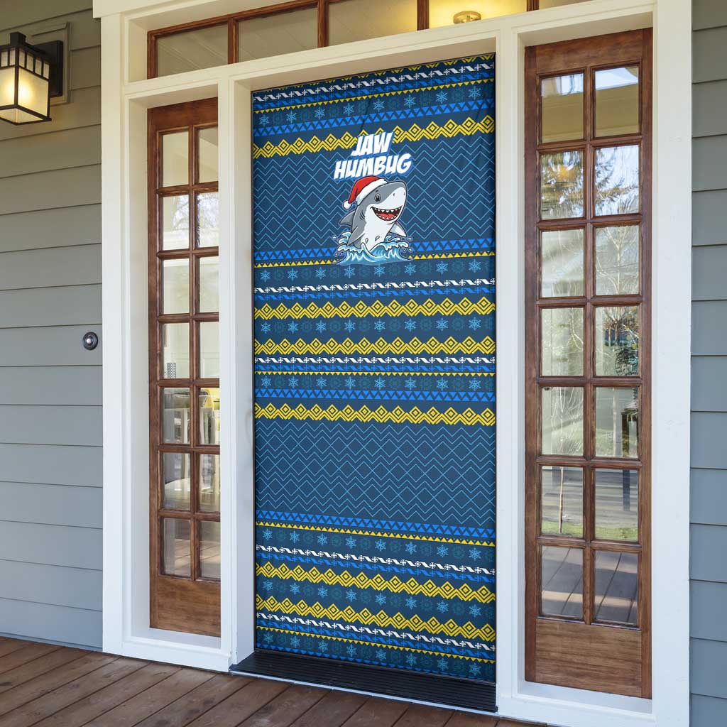 Christmas Jaw Humbug Door Cover Xmas Holiday Patterns - Wonder Print Shop