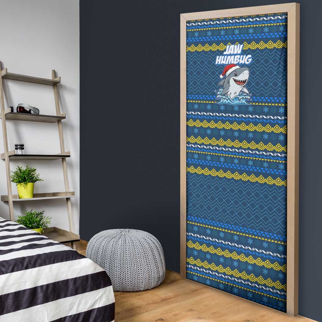 Christmas Jaw Humbug Door Cover Xmas Holiday Patterns - Wonder Print Shop