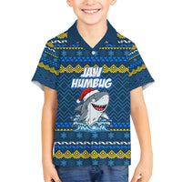 Christmas Jaw Humbug Family Matching Long Sleeve Bodycon Dress and Hawaiian Shirt Xmas Holiday Patterns - Wonder Print Shop