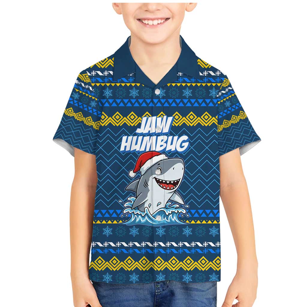 Christmas Jaw Humbug Family Matching Mermaid Dress and Hawaiian Shirt Xmas Holiday Patterns - Wonder Print Shop