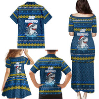 Christmas Jaw Humbug Family Matching Puletasi and Hawaiian Shirt Xmas Holiday Patterns - Wonder Print Shop
