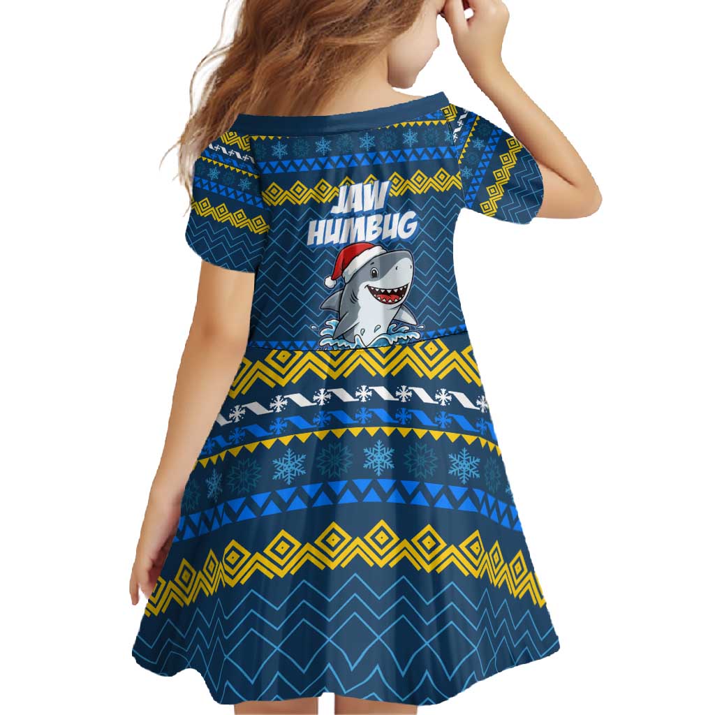 Christmas Jaw Humbug Family Matching Short Sleeve Bodycon Dress and Hawaiian Shirt Xmas Holiday Patterns - Wonder Print Shop