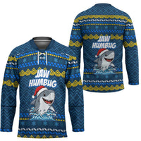 Christmas Jaw Humbug Hockey Jersey Xmas Holiday Patterns - Wonder Print Shop