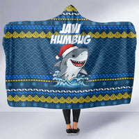 Christmas Jaw Humbug Hooded Blanket Xmas Holiday Patterns - Wonder Print Shop