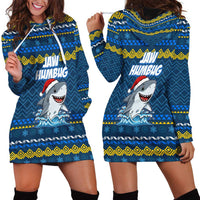 Christmas Jaw Humbug Hoodie Dress Xmas Holiday Patterns - Wonder Print Shop