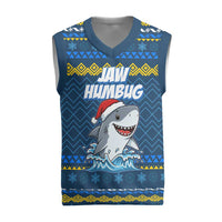 Christmas Jaw Humbug Christmas Knitted V-Neck Vest Xmas Holiday Patterns - Wonder Print Shop