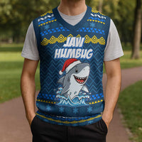 Christmas Jaw Humbug Christmas Knitted V-Neck Vest Xmas Holiday Patterns - Wonder Print Shop