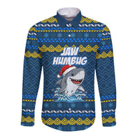 Christmas Jaw Humbug Long Sleeve Button Shirt Xmas Holiday Patterns - Wonder Print Shop
