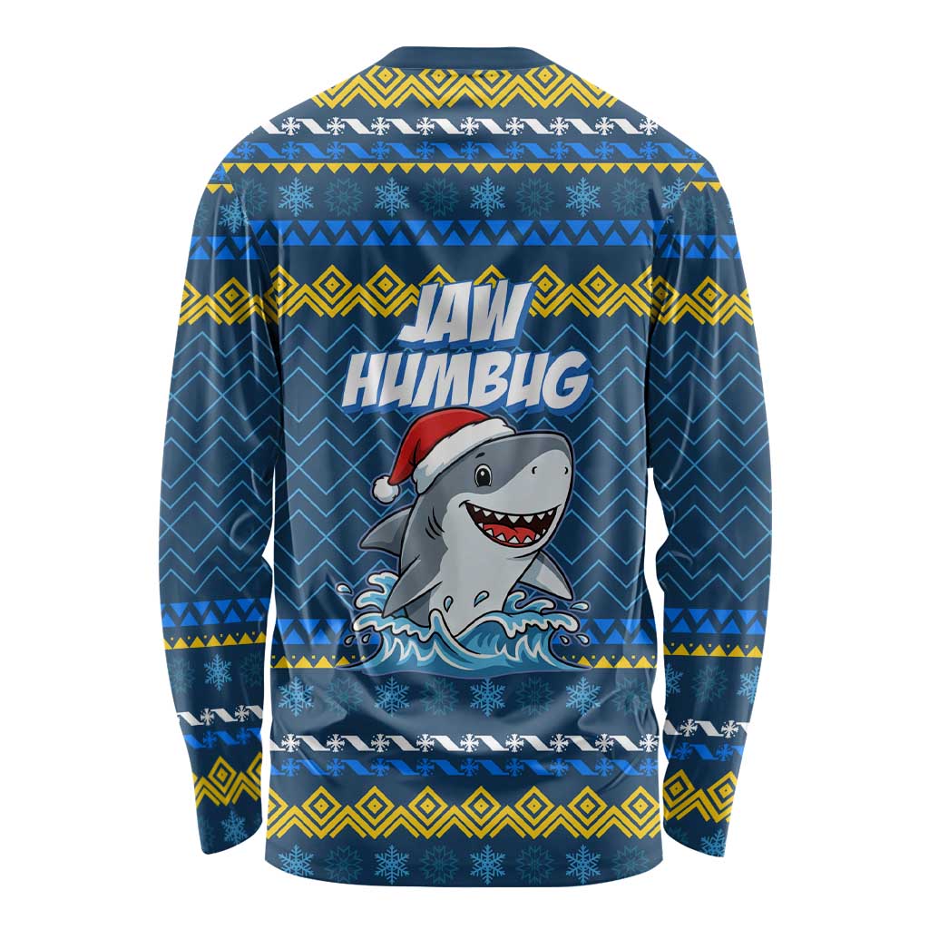 Christmas Jaw Humbug Long Sleeve Shirt Xmas Holiday Patterns - Wonder Print Shop
