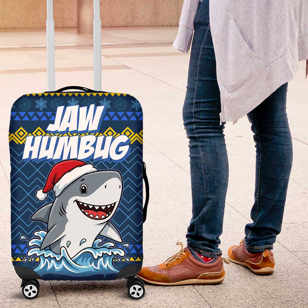 Christmas Jaw Humbug Luggage Cover Xmas Holiday Patterns - Wonder Print Shop