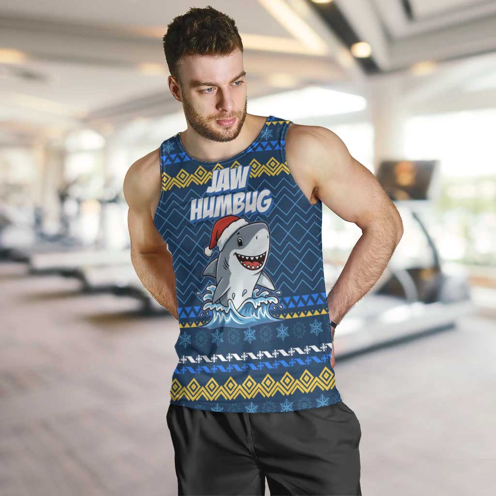 Christmas Jaw Humbug Men Tank Top Xmas Holiday Patterns - Wonder Print Shop