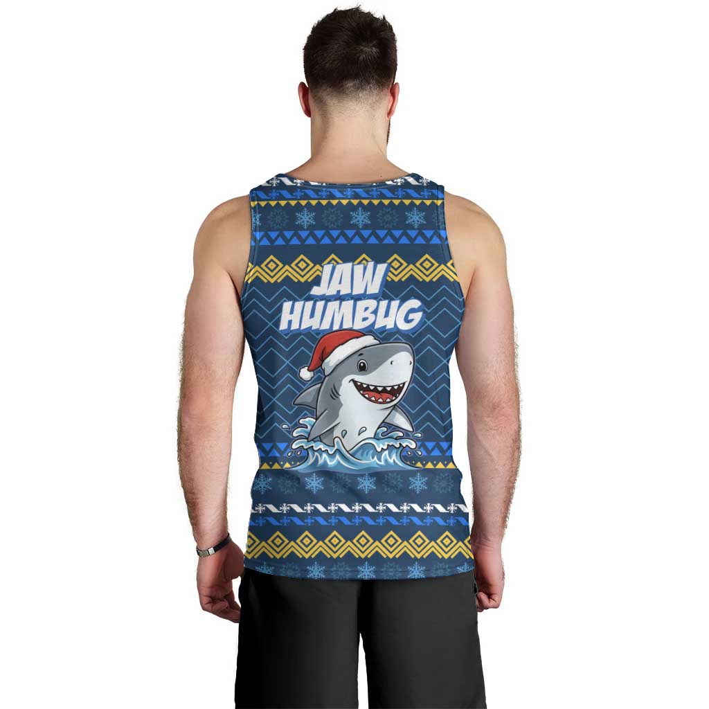 Christmas Jaw Humbug Men Tank Top Xmas Holiday Patterns - Wonder Print Shop