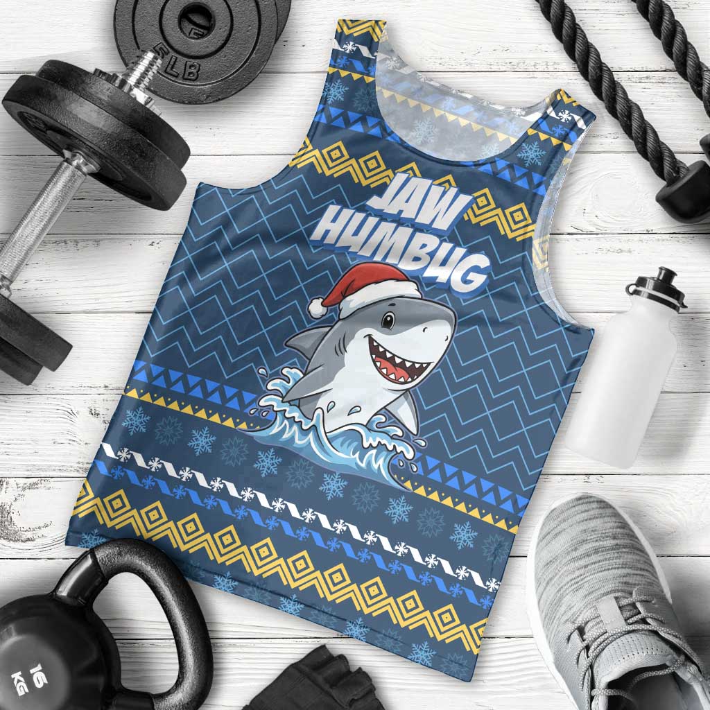 Christmas Jaw Humbug Men Tank Top Xmas Holiday Patterns - Wonder Print Shop