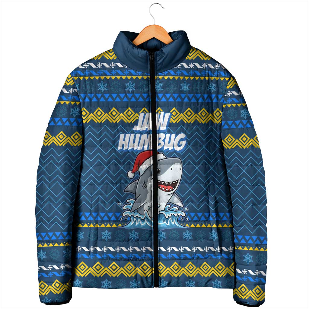 Christmas Jaw Humbug Padded Jacket Xmas Holiday Patterns - Wonder Print Shop