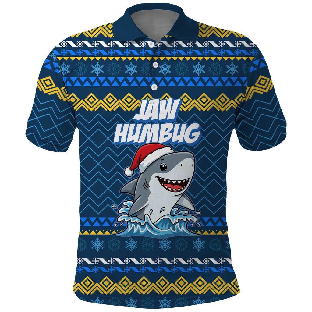 Christmas Jaw Humbug Polo Shirt Xmas Holiday Patterns - Wonder Print Shop
