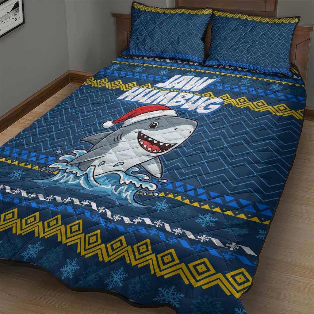 Christmas Jaw Humbug Quilt Bed Set Xmas Holiday Patterns - Wonder Print Shop