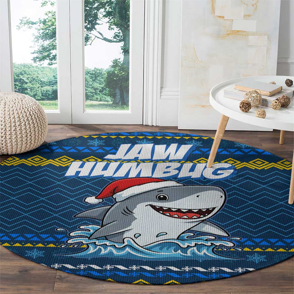 Christmas Jaw Humbug Round Carpet Xmas Holiday Patterns - Wonder Print Shop