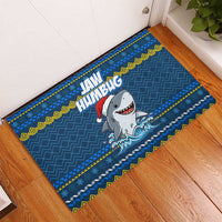 Christmas Jaw Humbug Rubber Doormat Xmas Holiday Patterns - Wonder Print Shop