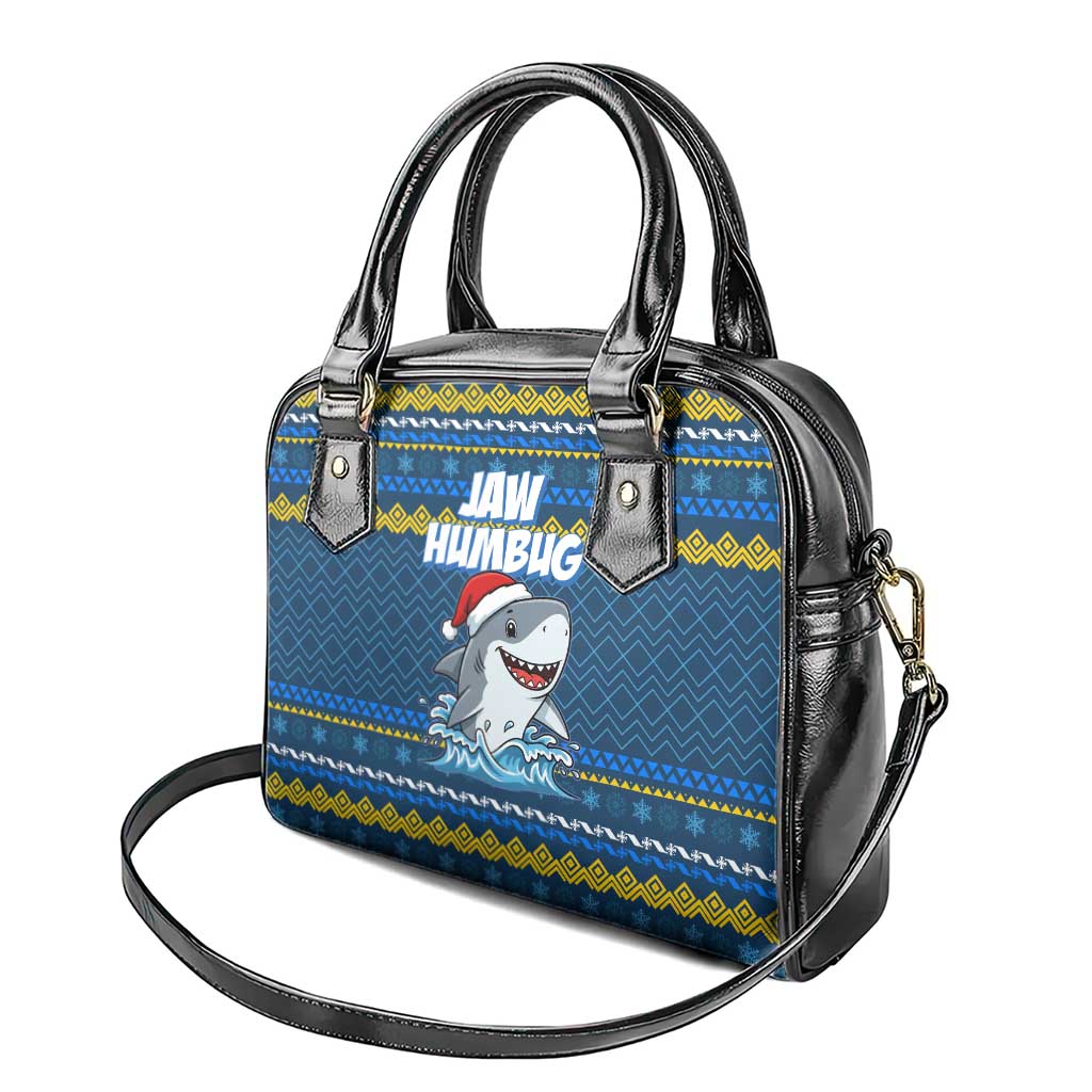 Christmas Jaw Humbug Shoulder Handbag Xmas Holiday Patterns - Wonder Print Shop