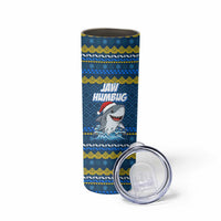 Christmas Jaw Humbug Skinny Tumbler Xmas Holiday Patterns - Wonder Print Shop