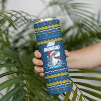 Christmas Jaw Humbug Skinny Tumbler Xmas Holiday Patterns - Wonder Print Shop