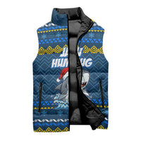 Christmas Jaw Humbug Sleeveless Puffer Jacket Xmas Holiday Patterns - Wonder Print Shop