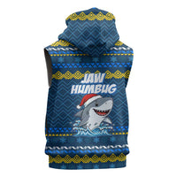 Christmas Jaw Humbug Sleeveless Zip Hoodie Xmas Holiday Patterns - Wonder Print Shop