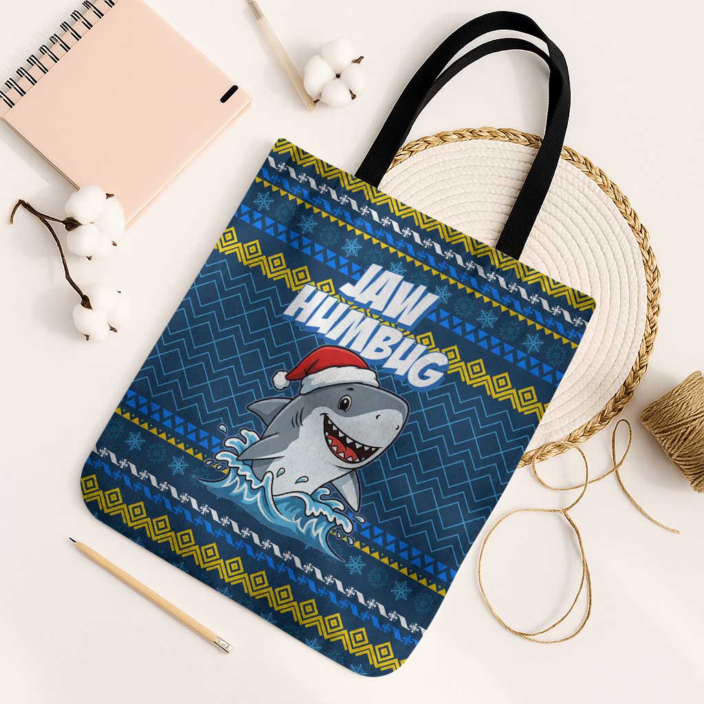 Christmas Jaw Humbug Tote Bag Xmas Holiday Patterns - Wonder Print Shop